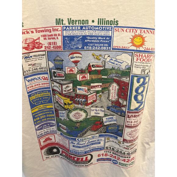 Mount Vernon Illinois 2007 Y2K community T-shirt - Picture 2 of 5